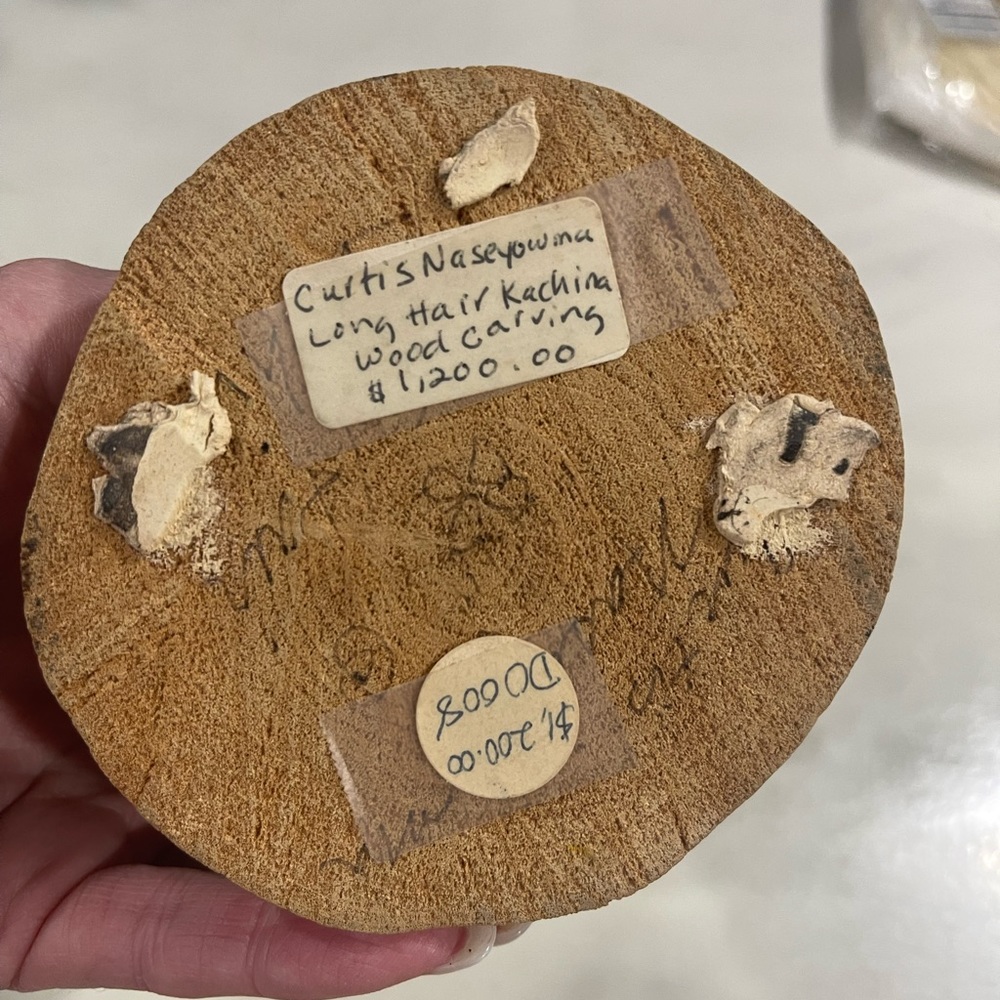 Kachina doll Curtis Naseyowina original price in the 80’s $1200